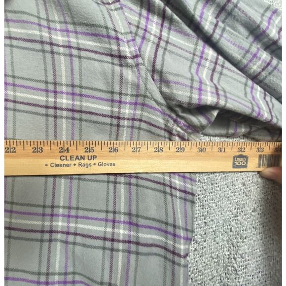 HB Harbor Bay Flannel Shirt Big Tall Men’s 3XLT 100% Cotton Cabincore Cozycore - Picture 7 of 7